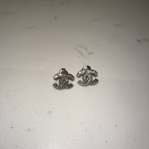Authentic CHANEL CC Stud Earrings - Picture 8 of 8
